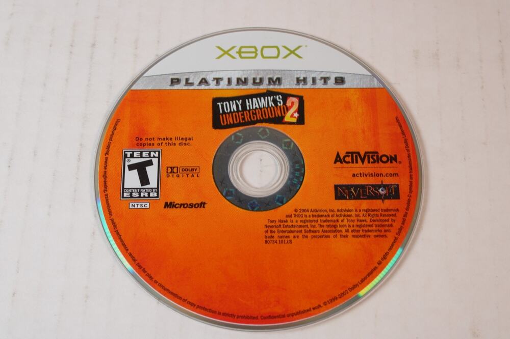 Tony Hawks Underground 2 (Microsoft Xbox) Authentic, disc only, tested/works